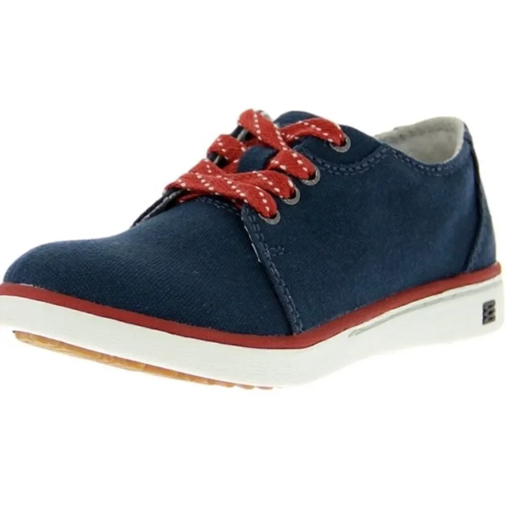 NWT Bogs Outdoor Shoes Unisex Youth Malibu Canvas Lace 71734Y Sz 3 Navy Blue